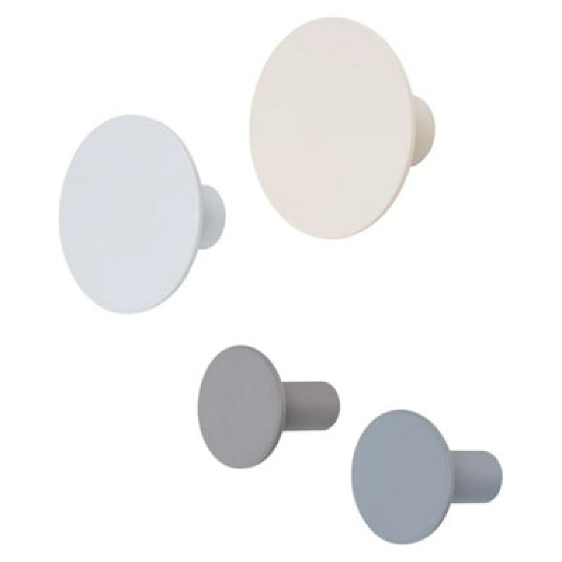 Image of Blomus Ponto Set Of 4 Round Wall Hooks - Tradewinds