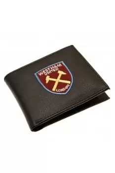 Image of West Ham FC Official Leather Wallet With Embroidered Football Crest
