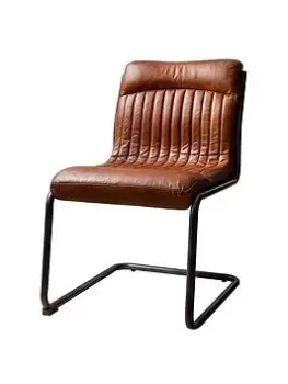 Image of Hometown Interiors Aberdeen Chair Brown Leather