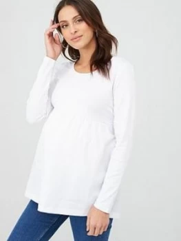 Image of Mama-Licious Carolina Bow Top - White