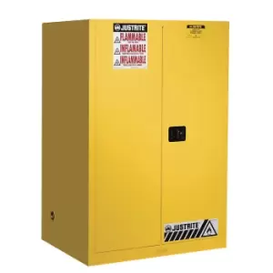 Image of Justrite FM safety cupboards, HxWxD 1651 x 1092 x 864 mm, self-closing doors, for water hazardous media, yellow