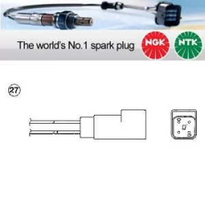 Image of 1x NGK Lambda NTK Oxygen 02 Lambda Sensor OZA660-EE43 (94649)