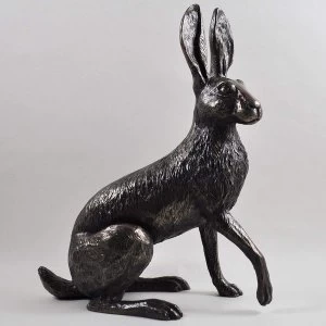 Image of Holly Hare L by Harriet Glen Cold Cast Bronze Sculpture 26cm