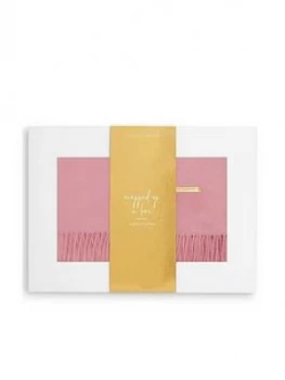 Image of Katie Loxton Thick Plain Scarf - Pink