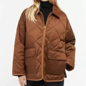 Image of Barbour Womens Barbour Ryhope Quilt Jacket - Warm Tan/Muted - UK 14