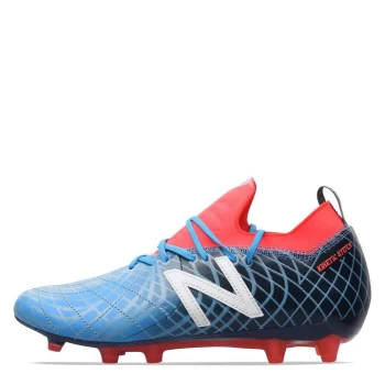 Image of New Balance Tekela Pro Leather FG Football Boots - Blue/Red