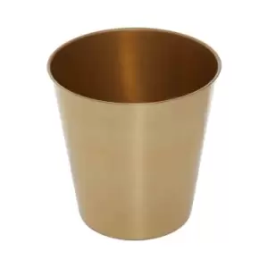 Image of Interiors By Ph Gold Finish Waste Bin