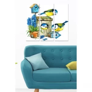 Image of MDF6730467 Multicolor Decorative MDF Painting (3 Pieces)