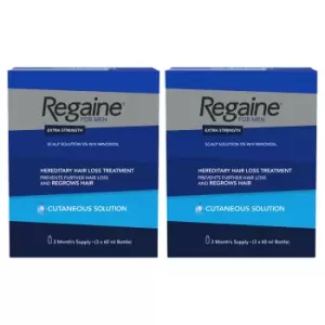 Image of Regaine Extra Strength Hair Loss Solution For Men 6 Months - 6x60ml