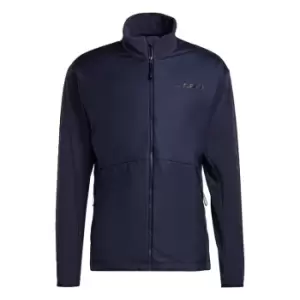 Image of adidas Multi Primegreen Wind Fleece Jacket Mens - Blue