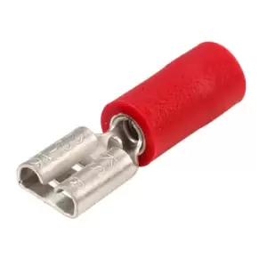 Image of TruConnect 4.8x0.8mm 12A Red Female Receptacle Pack of 100