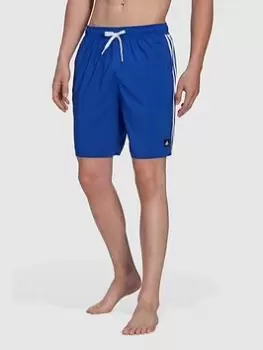 Image of adidas Sportswear 3-stripes Clx Swim Shorts, Blue, Size XS, Men
