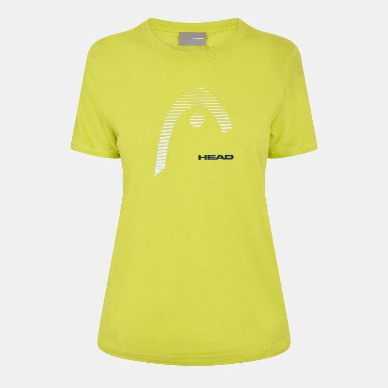 Image of Head Womens Club Lara Performance T-Shirt Yellow female 12 (M)