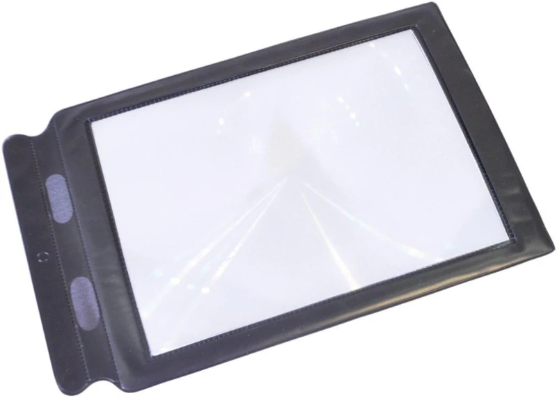 Image of AIDAPT Small Print / Map / Book / News Paper Sheet Magnifier Reader 19.5cm x 30.5cm ELV-159936