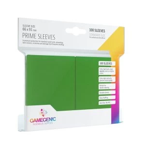 Image of Gamegenic Prime Sleeves Green - 100 Sleeves
