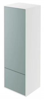 Image of Wickes Eli White Matt and Fjord Wall Hung Tall Tower Unit - 400 mm