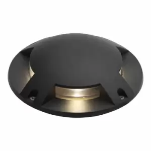 Image of Zinc SCOUT Outdoor Surface Mounted Ground Light (210mm) Black