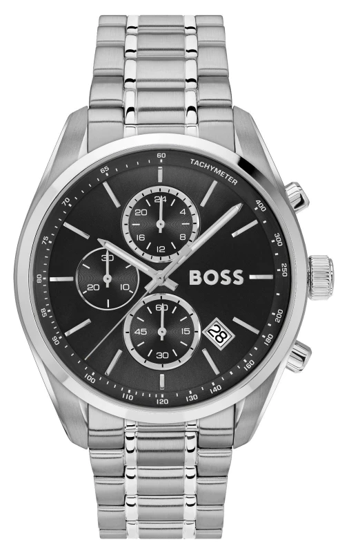 Image of BOSS 1514251 Grand Prix Chronograph (44mm) Black Dial / Watch