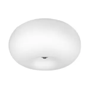 Image of Inez Globe Ceiling Light, White, 3x E27