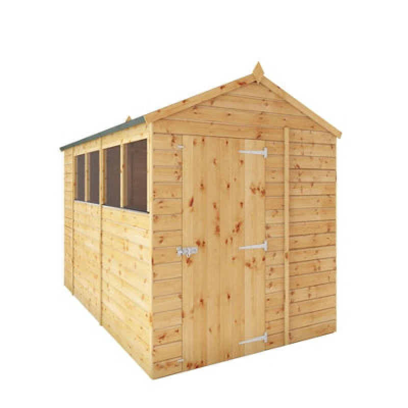 Image of Mercia Mercia Shiplap 4 Glazed Windows Apex Shed - 10 x 6ft