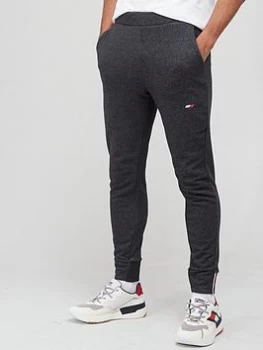 Image of Tommy Sport Logo Fleece Pants - Grey, Size S, Men
