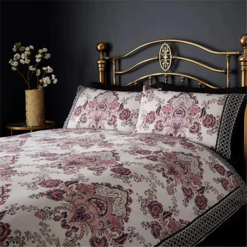Image of Biba Allura Pillowcase Pair - Plum