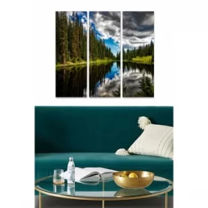 Image of MDF1679708 Multicolor Decorative MDF Painting (3 Pieces)