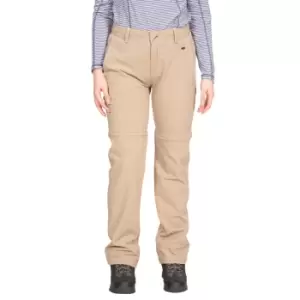 Image of Trespass Womens/Ladies Eadie Convertible Trousers (L) (Wheat)
