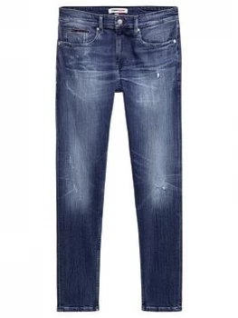 Image of Tommy Jeans Austin Slim Tapered Jeans - Denim Size 38, Length Regular, Men