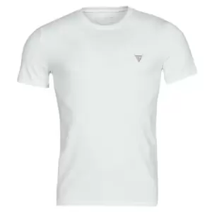 Image of Guess CN SS CORE TEE mens T shirt in White. Sizes available:XXL,S,M,L,XL,XS