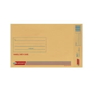 Image of GoSecure Bubble Lined Envelope Size 7 240 x 320mm Gold Pack of 50