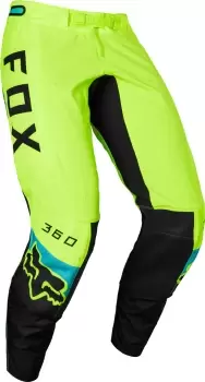 Image of FOX 360 Dier Youth Motocross Pants, yellow, Size 26, yellow, Size 26
