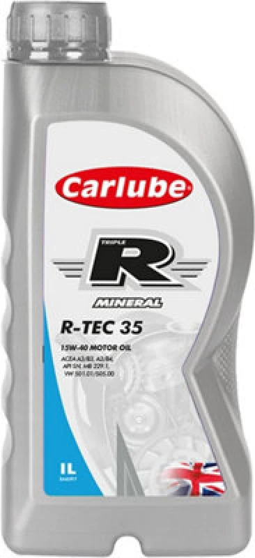 Image of Carlube Triple R Tec35 15W-40 Mineral Car Motor Engine Oil 1L
