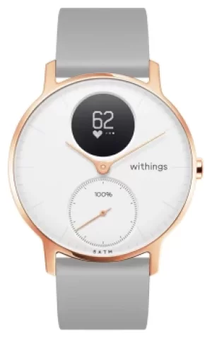 Image of Withings HWA03B-36WHITE-RG-S.GREY-ALL-INTER Steel HR 36mm Watch
