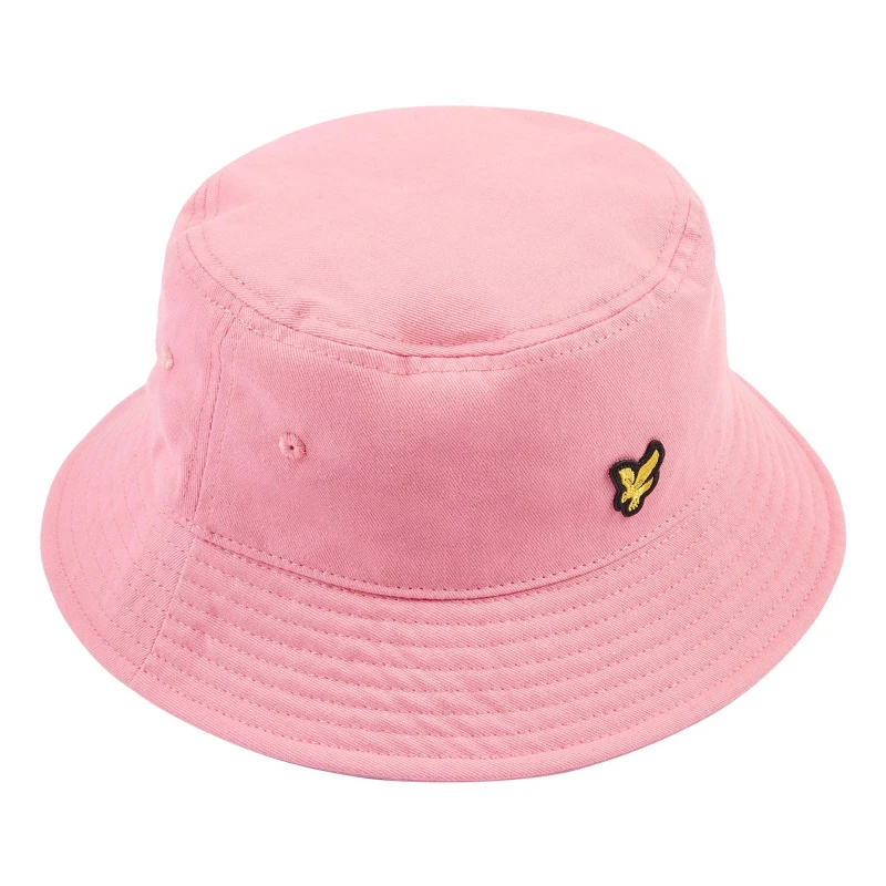 Image of Lyle and Scott Logo Bucket Hat Childrens - Pink Pink Junior