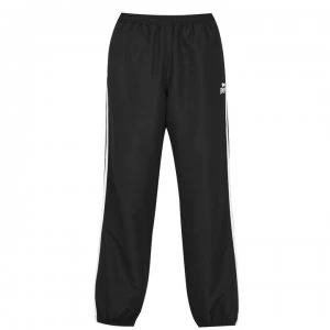 Image of Lonsdale 2 Stripe Tracksuit Bottoms Mens - Black/Charcoal