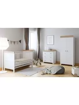 Image of Little Acorns Classic 2 Tone 3 Piece Furniture Set - White/Oak