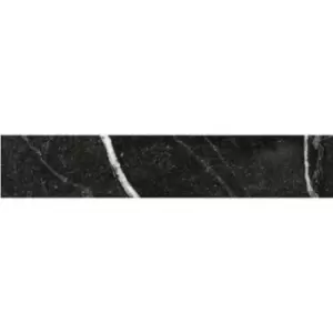 Image of Black Marquina Floor/Wall Tile 8 x 44.2cm - Zaira