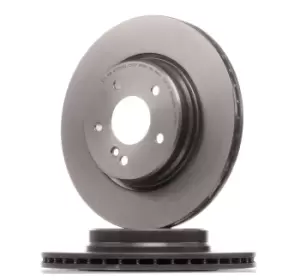 Image of PAIR PAINTED BREMBO BRAKE DISCS 09.A742.11