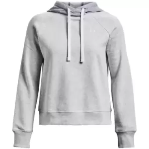 Image of Under Armour Armour Rival Fleece Colour Block Hoodie Womens - Grey