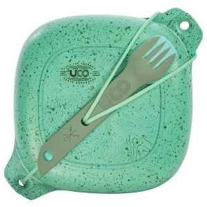 Image of UCO 5 Piece Elements Bamboo Mess Kit Robin Egg Green