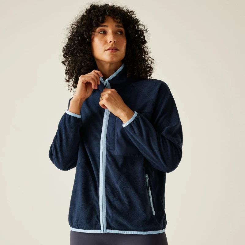 Image of Womens zipped fleece Regatta Lilana Bleu Female 38