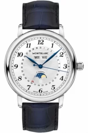 Image of Mens Mont Blanc Star Legacy Calendar Moonphase Automatic Watch 118516