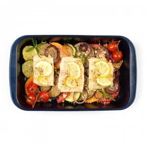 Image of Russell Hobbs Glass Roasting Tin - Black