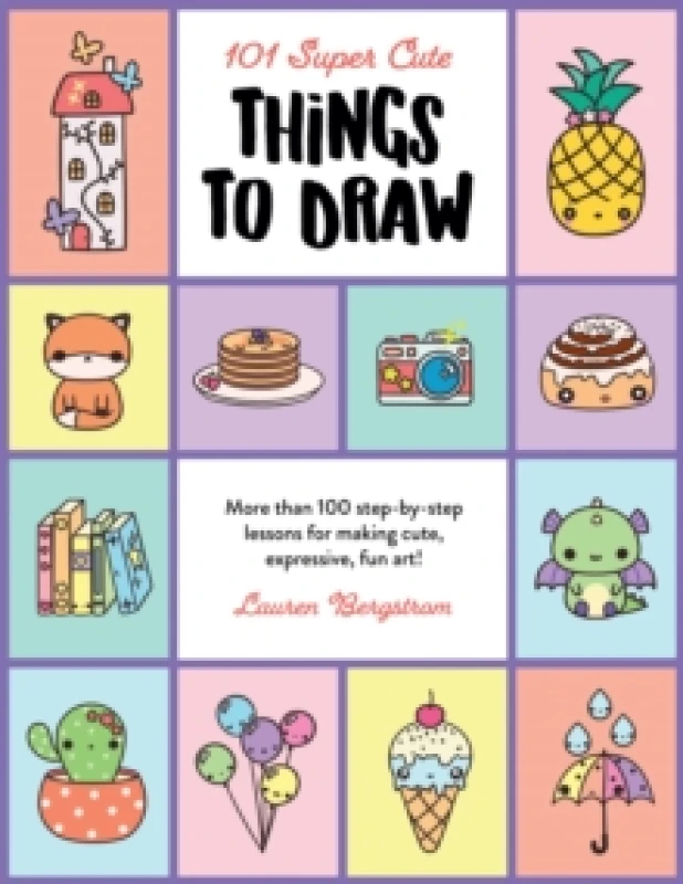 Image of 101 Super Cute Things to Draw. Paperback. By Lauren Bergstrom Books