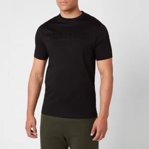 Image of Armani Exchange Straight Logo T-Shirt Black Size S Men