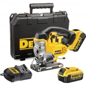 Image of DEWALT DCS331 18v XR Cordless Jigsaw 2 x 4ah Li-ion Charger Case