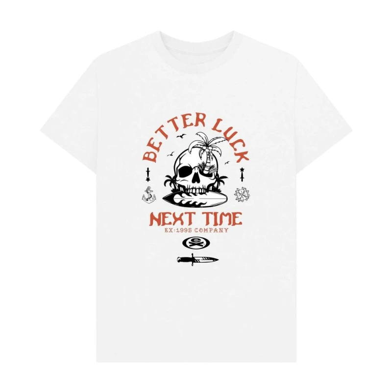 Image of Extreme Mens Better Luck Next Time T-Shirt in White Size: XS White Male XS