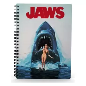 Image of Jaws Notebook with 3D-Effect Poster