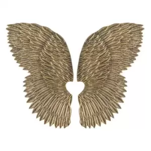 Image of Gallery Interiors Paris Wings Sculpture in Antique Gold
